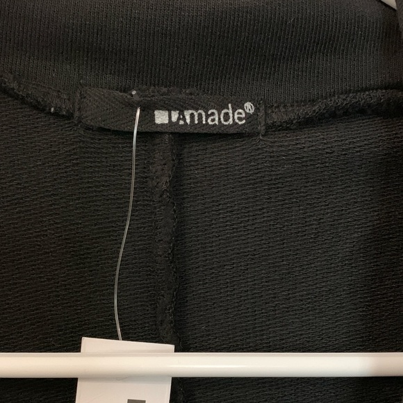 LAmade 100% Cotton Knit Blazer Black Size Medium New With Tags - Picture 4 of 5